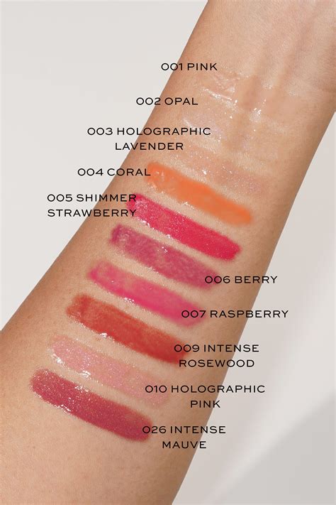 dior lip glow two|Dior lip gloss color chart.